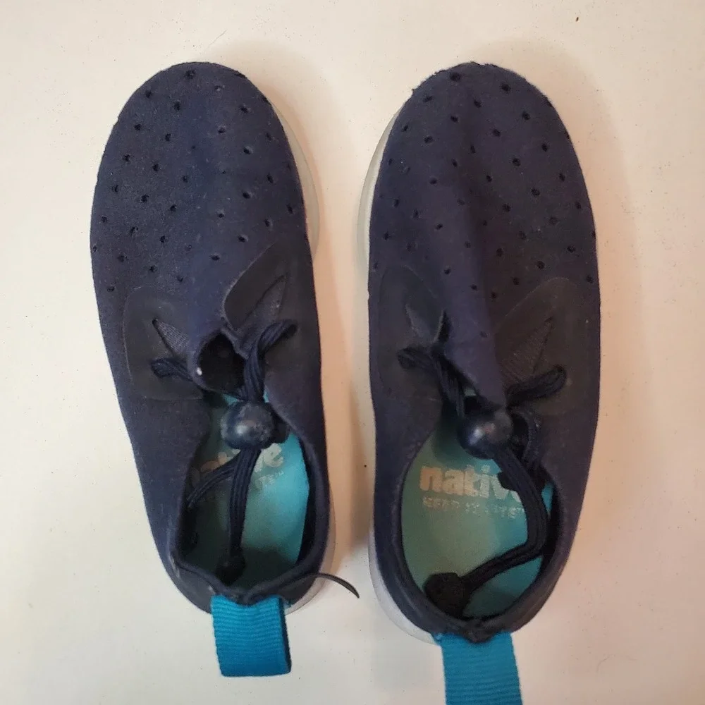 Native Kids Apollo Moc Child‎ Slip-On Navy Blue Size 7 Water